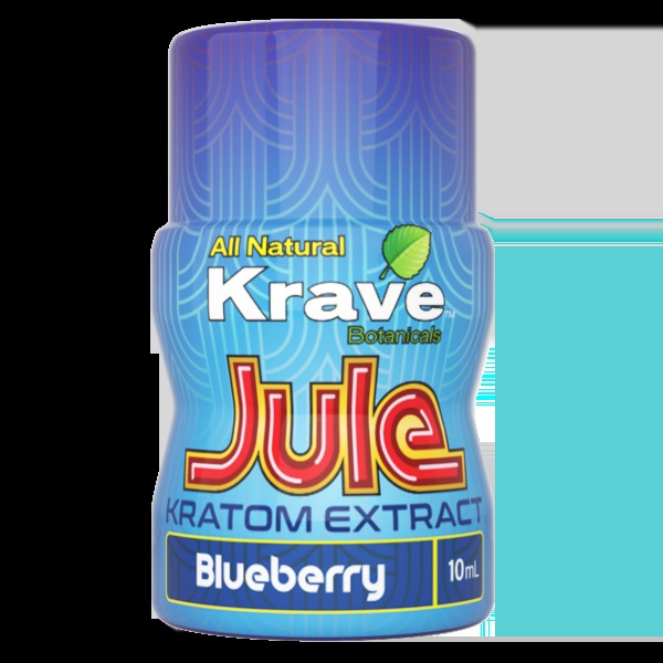 Krave Jule Blueberry kratom extract shot — buy Jule kratom extract online in six flavors.